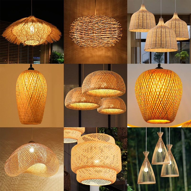 Bamboo Kitchen Island Lighting